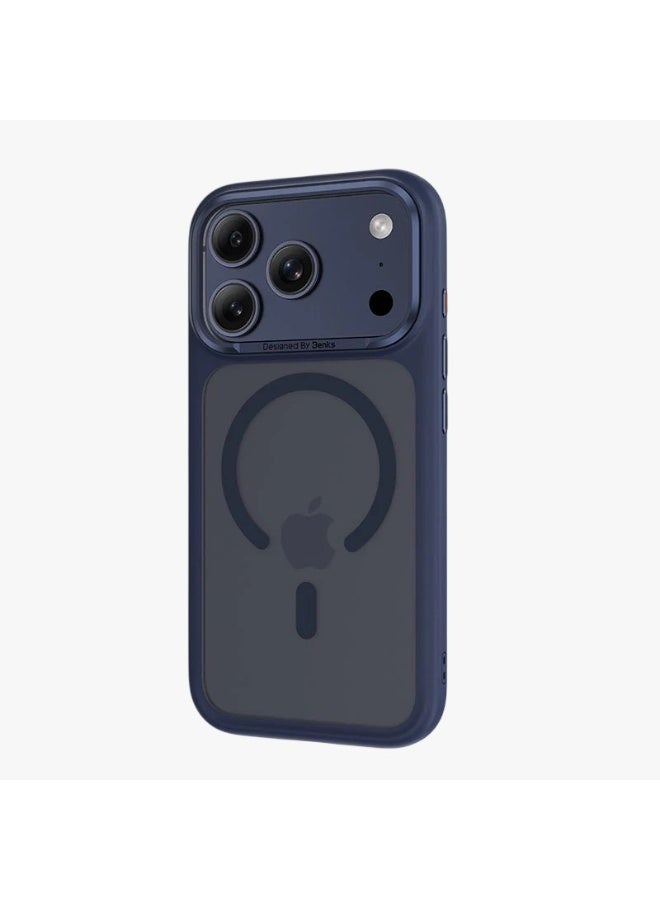 بينكس جراب Benks المميز لهاتف iPhone 17 Pro Max بلون ضبابي، متوافق مع زر التحكم بالكاميرا، ومتوافق مع MagSafe، جراب حماية عسكري مصنوع من ألياف كيفلر من دوبونت - Image 2